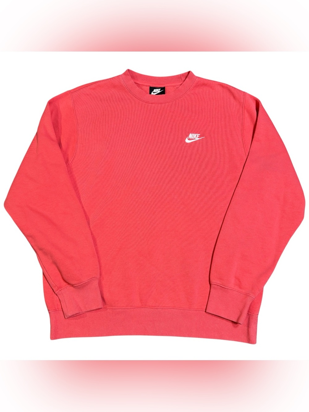 Nike Sportswear Club Fleece Crewneck Sweatshirt Ember Glow Men Medium BV2662-850
